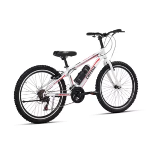دوچرخه چیاوا مدل آکو سایز طوقه 24 اینچ مدل دنده ای 21 سرعته با ترمز ویبریک رنگ سفید کد 12105