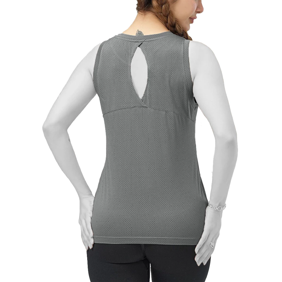 تاپ ورزشی زنانه مدل پشت اشکی کد 12287