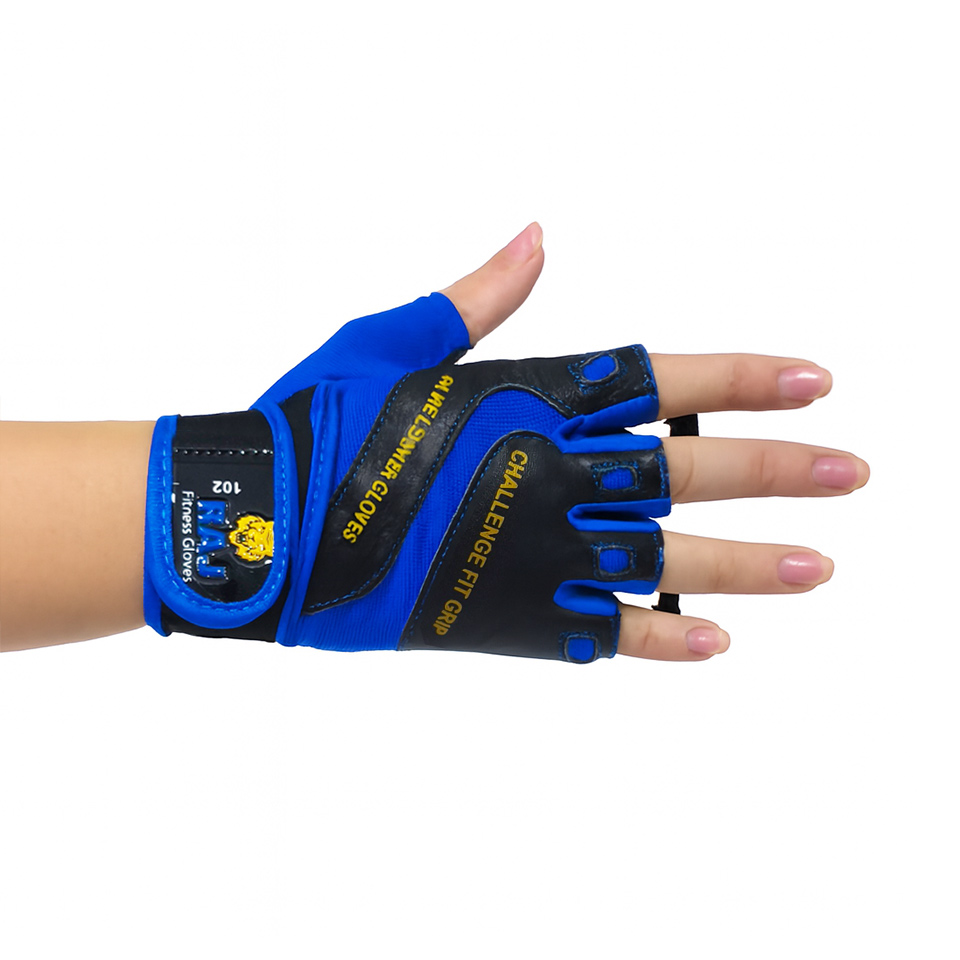 دستکش بدنسازی راج Raj زنانه با کفی چرم طبيعی مدل 102 کد 12597