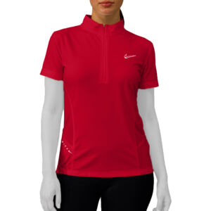 تيشرت نيم زيپ ورزشی زنانه ریون فلامت کد 12613